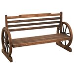 vidaXL Banc de jardin 112 cm bois de sapin massif