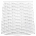 vidaXL Jupe de sapin de Noël blanc Ø65x23 cm plastique