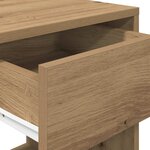 vidaXL Tables de chevet avec tiroir 2 Pièces chêne artisanal 35x34x66 5cm