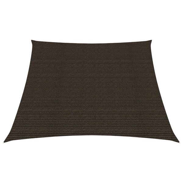 vidaXL Voile d'ombrage 160 g/m² Marron 3/4x3 m PEHD