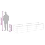 vidaXL Lit surélevé de jardin Gris 300x100x54 cm WPC