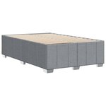vidaXL Cadre de lit sans matelas gris clair 120x190 cm tissu