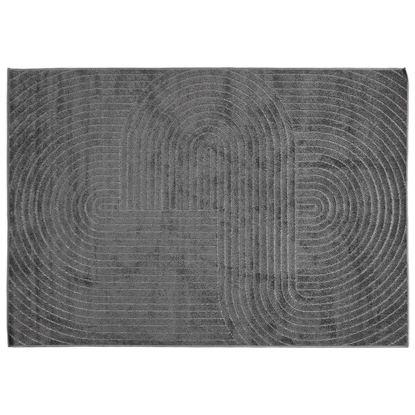 vidaXL Tapis de surface HUARTE Anthracite 200 x 140 cm Polyester