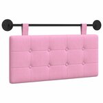vidaXL Tête de lit suspendue Rose Tissu