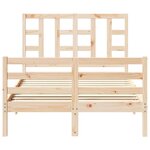 vidaXL Cadre de lit sans matelas 120x200 cm bois massif