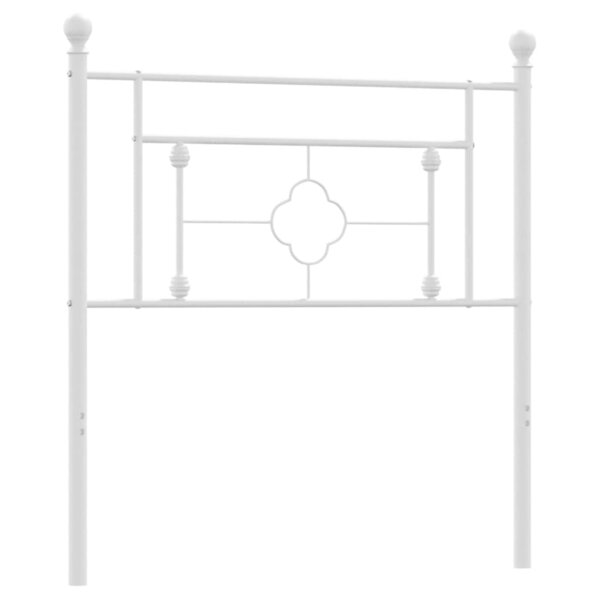 vidaXL Tête de lit de remplacement métal blanc 100 cm