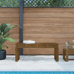 vidaXL Banc de jardin marron miel 110x38x45 cm bois de pin massif