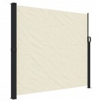 vidaXL Auvent latéral rétractable crème 180x600 cm