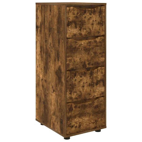 vidaXL Armoire de rangement Chêne fumé 40 x 48 x 105 cm