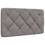 vidaXL Cadre de lit avec LED sans matelas taupe 80x200 cm tissu