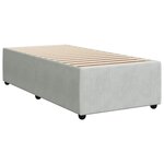 vidaXL Sommier à lattes de lit et matelas Gris clair 80x200 cm Velours