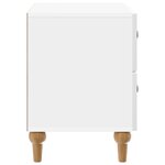 vidaXL Cabinet de chevet avec tiroir Blanc brillant 62 x 34 5 x 48 cm