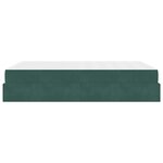 vidaXL Cadre de lit Vert foncé 160 x 200 cm Velours