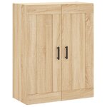 vidaXL Armoire murale chêne sonoma 69 5x34x90 cm bois d'ingénierie