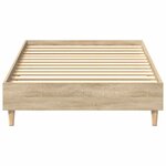 vidaXL Cadre de lit sans matelas chêne sonoma 90x190 cm
