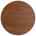 vidaXL Dessus de table rond Marron foncé Ø40x1 5cm Chêne massif traité