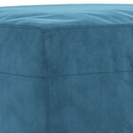 vidaXL Ensemble de canapés 4 Pièces avec coussins Bleu Velours