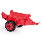 Smoby tracteur et remorque pour enfants stronger xxl rouge et noir