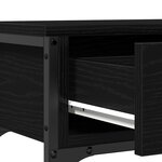 vidaXL Table Console avec tiroir Chêne noir 72 5 x 25 x 75 cm