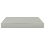 vidaXL Coussin de plancher de palette 60x61 5x6 cm Beige Tissu