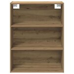 vidaXL Buffet avec armoire murale chêne artisanal bois d'ingénierie