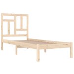 vidaXL Cadre de lit bois de pin massif 90x200 cm