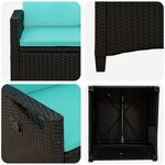 vidaXL Chaise de jardin 56 x 64 x 94 cm acier
