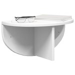 vidaXL Étagère Murale 2 Pièces Blanc 38 x 19 x 19 cm Bois d'ingénierie