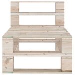 vidaXL Canapé palette de milieu de jardin Bois de pin imprégné