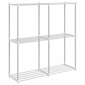 vidaXL Étagère de rangement blanc 43 x 27 x 90 cm Aluminium