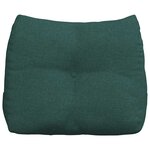 vidaXL Coussin de Dos Vert foncé 60 x 24 x 50 cm tissu