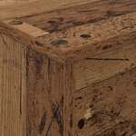 vidaXL Étagère à magazines avec étagère Bois ancien 70 x 41 x 156 cm