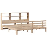 vidaXL Lit bibliothèque sans matelas 180x200 cm bois massif de pin