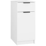 vidaXL Armoire de bureau Blanc 33 5x50x75 cm Bois d'ingénierie