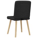 vidaXL Chaises à manger lot de 2 noir tissu