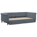 vidaXL Lit de jour avec gigogne et tiroirs sans matelas 100x200 cm