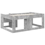 vidaXL Cadre de lit pour enfants avec rangement Gris béton 80 x 160 cm