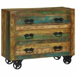 vidaXL Buffet Marron 80 x 30 x 65 cm Bois massif de récupération