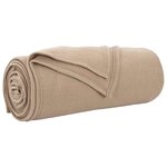 vidaXL Couvertures à jeter 24 Pièces Camel 200 x 150 cm Toison