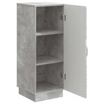 vidaXL Buffet Gris béton 33 x 34 5 x 87 cm Bois d'ingénierie