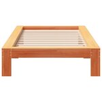 vidaXL Cadre de lit sans matelas cire marron 100x200cm bois pin massif