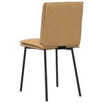 vidaXL Chaises à manger lot de 2 Marron Velours