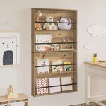 vidaXL Étagère à magazines 2 Pièces Chêne artisanal 80 x 12 x 70 cm