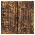 vidaXL Armoire Murale 59 x 31 x 60 cm Bois d'ingénierie Chêne fumé