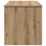 vidaXL Table basse chêne artisanal 102 x 50 x 52.5 cm