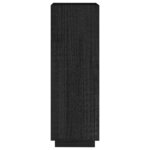 vidaXL Bibliothèque/Séparateur de pièce noir 40x35x103 cm pin massif