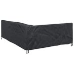 vidaXL Housse pour meubles Noir 250 x 180 x 80 cm Tissu Oxford 600D