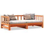 vidaXL Lit jour avec tiroir Wax Brun 180x200 cm en Bois de Pin