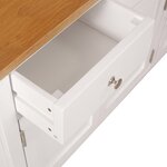vidaXL Buffet 110x33 5x70 cm Bois de chêne massif