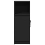 vidaXL Buffet avec LED noir 38x34x100 cm bois d'ingénierie